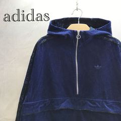 adidas ロゴ刺繍入りコーデュロイ　ハーフジップ　プルオーバー　M 2025年最新】adidas ハーフジップ コーデュロイの人気アイテム