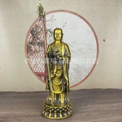 九華山地蔵菩薩立像 仏像 置物 風水 オブジェ 菩薩 菩薩様 地蔵