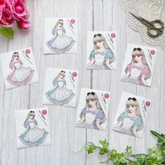 ソウノ ナホ 　きれいなお姉さんステッカー⑥ アリス  ハル文具　ハル×文具女子