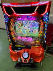 実機 税込 ニューギン ｅ花の慶次～傾奇一転Ｌ２－ＭＸ 1/319.81★スマパチユニット付き・循環玉遊技可能★