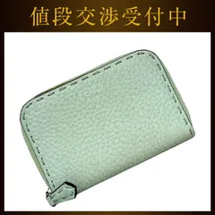 フェンディ コインケース ライトグリーン セレリア 8M343 美品 小銭入れ