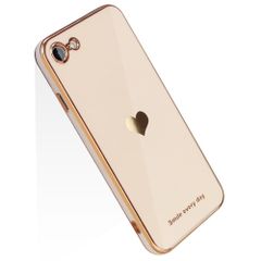 iPhone8 iPhone8 カバー 軽量 耐衝撃 ストラップホール付き ソフト (iPhone tpu キャラクター レンズ保護 メッキ加工 かわいい SE2/7/8/SE3 兼用 第2/3世代 ケース SE smile-ピンク) / / 7 JOOBOY