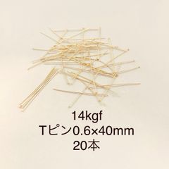 14kgf Tピン0.6×40mm 20本