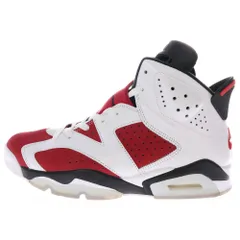 NIKE (ナイキ) AIR JORDAN 6 RETRO CARMINE エアジョーダン カーマイン ハイカットスニーカー ホワイト/レッド US9/27cm CT8529-106
