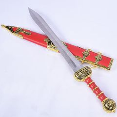 ローマ剣 ステンレス製ヨーロッパ式西洋剣 中世ローマ帝国将軍配剣 全長 79cm 重量 1.65kg 亜鉛合金装具 未開刃 コレクション用