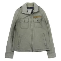 REMI RELIEF レミレリーフ 裏地着脱可能ブランケット付き スタッズ ブルゾン ジャケット カーキ系 S【中古】のサムネイル