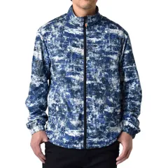 FIRST DOWN ファーストダウン 《ブルー系 / スタンド衿》 新品 未使用 ブルゾン メンズ ジャケット 防花粉 撥水 透湿 防風 紫外線対策 アウトドア 【H5U】【ゆうパケット】 ファッション