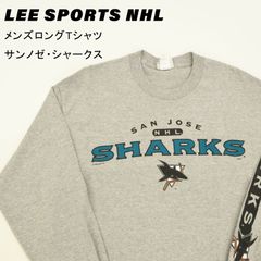 大幅値下げ★古着　メンズロングTシャツ　LEE SPORTS NHL　サンノゼ・シャークス　used　ロンT　グレー　プリントTシャツ　ホッケー　匿名配送