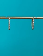 K18 天然パライバトルマリン0.07ct×2 天然ダイヤ0.07c×2 ピアス
