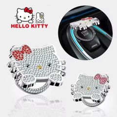 キティちゃん エンジンスタートボタンカバー カー用品 車用品 ハロー