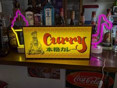 【Lサイズ】カレー カレーライス インド料理 本格カレー スパイス インドカレー 昭和レトロ 店舗 キッチンカー パーティー イベント サイン ランプ 照明 看板 置物 雑貨 LED ライトBOX 電飾看板 電光看板