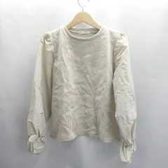 ◇ ⊂ BEAUTY&YOUTH ビューティ&ユース 異素材ミックス 長袖 カットソー サイズ表記なし ベージュ レディース E  【1503310003765】