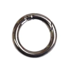 【1個】丸カラビナ外径25mm サークルカラビナ/丸カン 6色展開 アクセサリー部品 srk11s【makuzo shop】