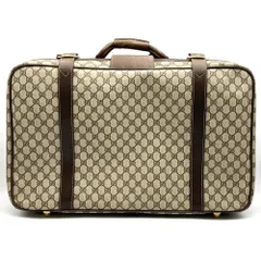【美品】GUCCI グッチ トランクケース マイクロGG PVC レザー グッチ/トランクケース/オールドグッチ/シェリーライン/GG柄