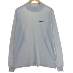 古着 80年代 アディダス adidas トレフォイルロゴ ハイネック ロングTシャツ ロンT USA製 メンズXL相当 ヴィンテージ/eaa500281