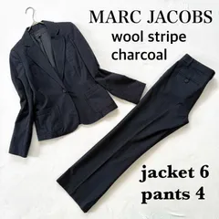 極美品・未使用級✨マークジェイコブス ストライプ パンツ スーツ セットアップ ウール ストライプMARC JACOBS 裏地 ドット