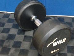 【中古】［WILD FIT］ラバーダンベル26kg（1個のみ）