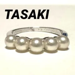 タサキ　TASAKI　田崎　指輪　リング　SV　パール約3.9mm×5　シルバーのサムネイル