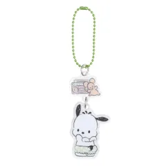 【メール便】ポチャッコ キーチェーン アクリルキーホルダー 夜ののんびりタイム ＰＣ サンリオ エムプラン アクキー キャラクター グッズ 