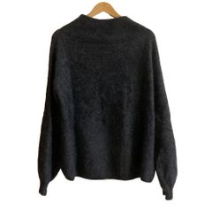 MISSONI - 良品 MISSONI ミッソーニ  ニット ウェーブストライプ Vネック カーディガン 46 ブラック×ホワイト レディース 古着 中古 USED MISSONI - 良品 MISSONI ミッソーニ ニット ウェーブストライプ