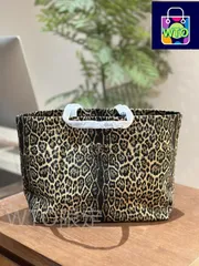 【今日特価】Leopard Print 豹紋 ショッピングバッグ！国内送料無料！限定在庫セール価格です！-WT0輸入