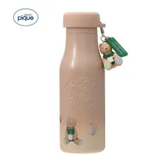 【新品】【モカベージュ】gelato pique STARBUCKS　リッドカバーベアチャーム付きステンレスボトル モカベージュ 473ml ジェラートピケ