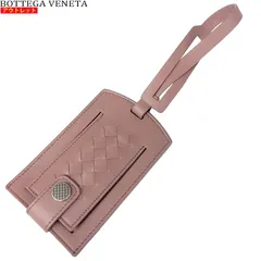 BOTTEGA VENETA/ボッテガヴェネタ　新品・ アウトレット　ラゲージタグ　549578 VB0C3 6679　ピンク　バッグチャーム　イントレチャート　送料無料　並行輸入品