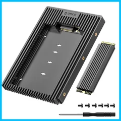 SATA(NGFF) to SATA 3.5インチHDD変換 M.2 6Gbps M2 SATA 変換アダプター 2230/2242/2260/2280サイズのM.2 ORICO SATA SSDに対応 冷却ベスト付き【M.2 NVMEに非対応】