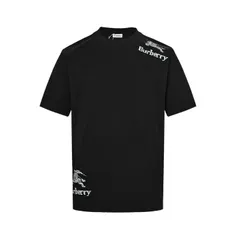 【今日特価】Burberry 25ss 肩元・裾辺 ウォーホースプリント T シャツ