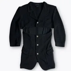 【美品】80s COMME des GARCONS くり抜き テーラード 黒 2000000019321