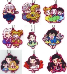 【中古】雑貨 全9種セット 「鬼滅の刃 遊郭編 キャラばんちょうこう ラバーマスコット 玖ノ型」