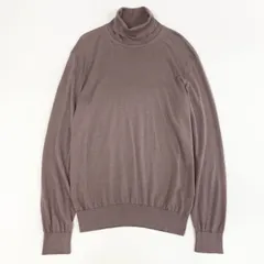 18f19 Ermenegildo Zegna エルメネジルドゼニア タートルネックニット セーター 長袖ニット カシミヤシルク カシミア混 イタリア製 L 52 パープル系のサムネイル