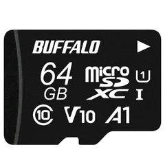 ★即日発送★【限定】バッファロー microSD 64GB 100MB/s UHS-1 U1 microSDXC【 Nintendo Switch 対応 】V10 A1 IPX7 Full HD RMSD-064U11HA/N