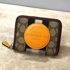 COACH コーチ シグネチャー デンプシー 二つ折り ラウンドジップ コンパクト 財布