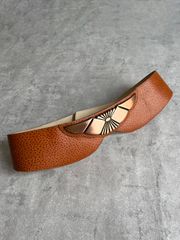 genuine leather wide classic belt