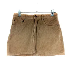 アーペーセー A.P.C. スカート ミニ タイト コーデュロイ 厚手 コットン 無地 S ベージュ カーキ ボトムス