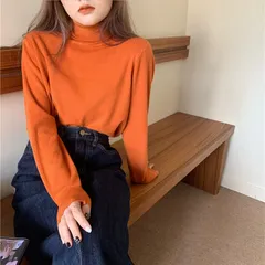 タートルネックニット ハイネックニット インナーニット レイヤードニット  韓国