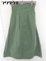 ◇ nano universe ナノ ユニバース ストレートライン ロング タイト スカート サイズ38 カーキ レディース  【中古】 【1110250004327】