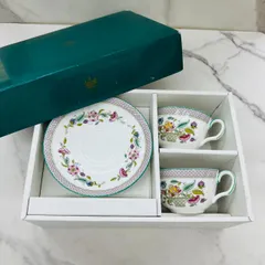 MINTON ミントン ハドンホール トレリスティ カップ&ソーサー ペアマグカップ