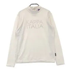 サイズ：L KAPPA GOLF カッパゴルフ  ハイネック 長袖Tシャツ ラインストーン  ホワイト系 [240101320109]# ゴルフウェア レディース ストスト