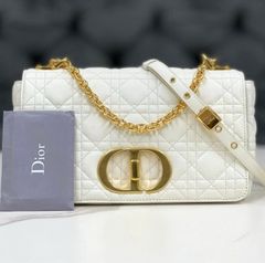 超美品》Dior ディオール カロ カナージュ ショルダーバッグ ゴールド 