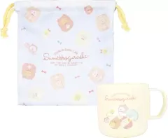 【中古】グッズセット くまカフェ プラコップ＆巾着セット 「すみっコぐらし」