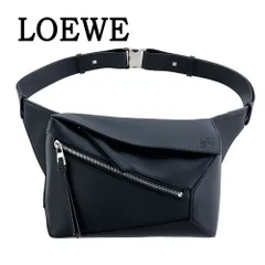 ロエベ バッグ ボディバッグ LOEWE PUZZLE EDGE SMALL BUMBAG B510SEBX02 1100 パズル バムバッグ スモール アナグラム ロゴ ブラック ボディーバッグ