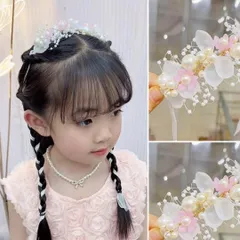 リボン付きカチューシャ ヘア飾り 髪飾り 七五三 成人式 前撮り フォーマル