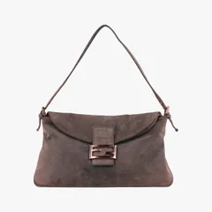 激レア　フェンディ　マンマバケット　ハンドバッグ　シルバー　ガンメタ フェンディ セレリア マンマバケット レザー ショルダーバッグ