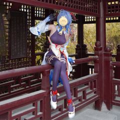 新品未使用 原神 甘雨 コスプレ衣装 豪華完全セット【ウィッグ付き】 女子アニメキャラクター 撮影会・イベント・ハロウィン・仮装用 高品質 プレゼントにも最適