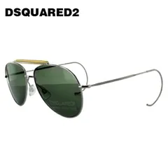DSQUARED2 ブラック サングラス スクエア型 DSQUARED2 EYEWEAR スクエアフレーム サングラス | ブラック