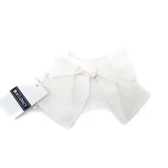 エムズグレイシー M'S GRACY タグ付き リボン 装飾品 安全ピン シンプル ホワイト 白 /KT1のサムネイル