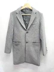 ◇ ⊆ GLOBAL WORK グローバルワーク ロング丈 長袖 コート サイズS グレー系 メンズ E  【1507160000615】