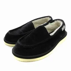 スイコック suicoke スリッポン ローファー コーデュロイ ムートン 26cm 黒 ブラック /JS ■GY99のサムネイル